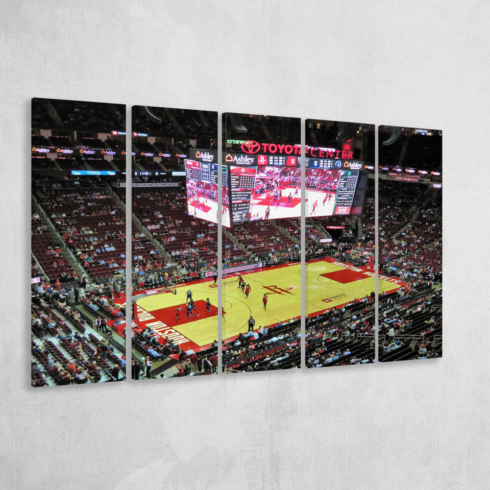 Toyota Center Arena, Stadium Canvas, Sport Art, Gift for him, Multi Panels B, Canvas Prints Wall Art Decor