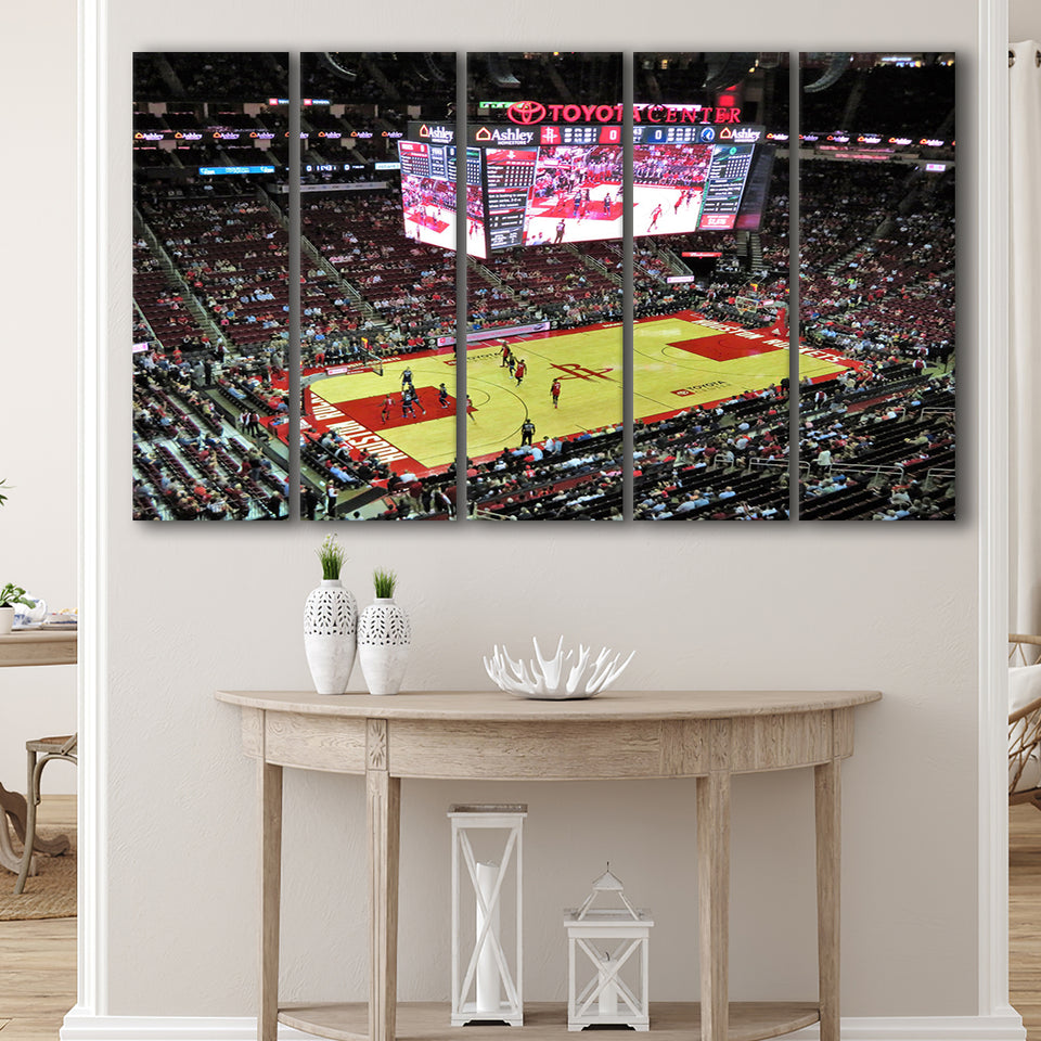 Toyota Center Arena, Stadium Canvas, Sport Art, Gift for him, Multi Panels B, Canvas Prints Wall Art Decor