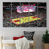 Toyota Center Arena, Stadium Canvas, Sport Art, Gift for him, Multi Panels B, Canvas Prints Wall Art Decor