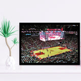 Toyota Center Arena, Stadium Canvas, Sport Art, Gift for him, Framed Art Prints Wall Art Decor, Framed Picture