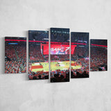 Toyota Center Wall Art Houston Rockets Stadium Canvas Prints Basketball,Multi Panels,Sport Stadium Art Prints, Fan Gift
