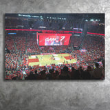 Toyota Center Wall Art Houston Rockets Stadium Canvas Prints Basketball,Sport Stadium Art Prints, Fan Gift, Wall Decor