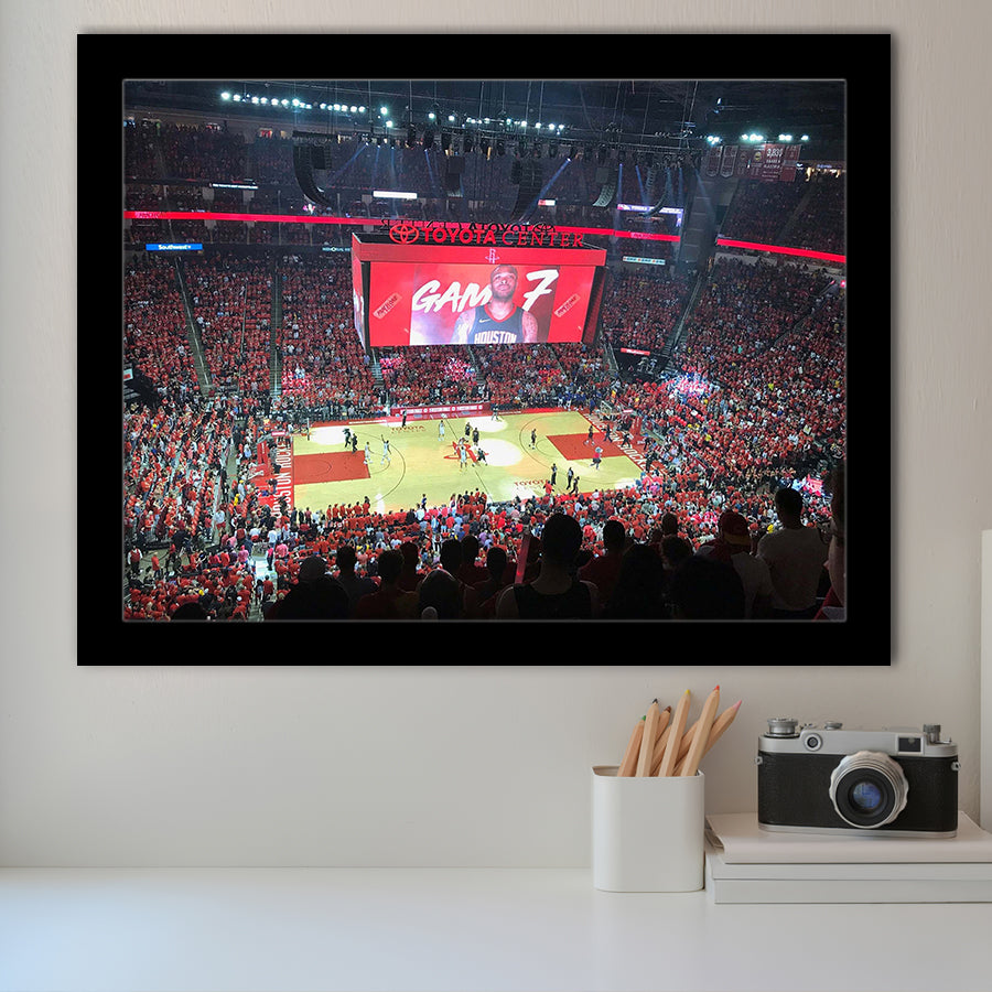 Toyota Center Wall Art Houston Rockets Stadium Art Prints Basketball,Sport Stadium Art Prints, Fan Gift, Wall Decor
