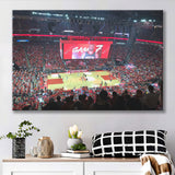 Toyota Center Wall Art Houston Rockets Stadium Canvas Prints Basketball,Sport Stadium Art Prints, Fan Gift, Wall Decor