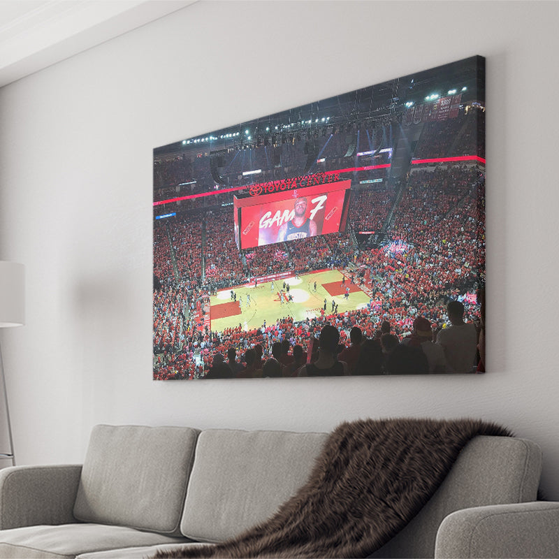 Toyota Center Wall Art Houston Rockets Stadium Canvas Prints Basketball,Sport Stadium Art Prints, Fan Gift, Wall Decor