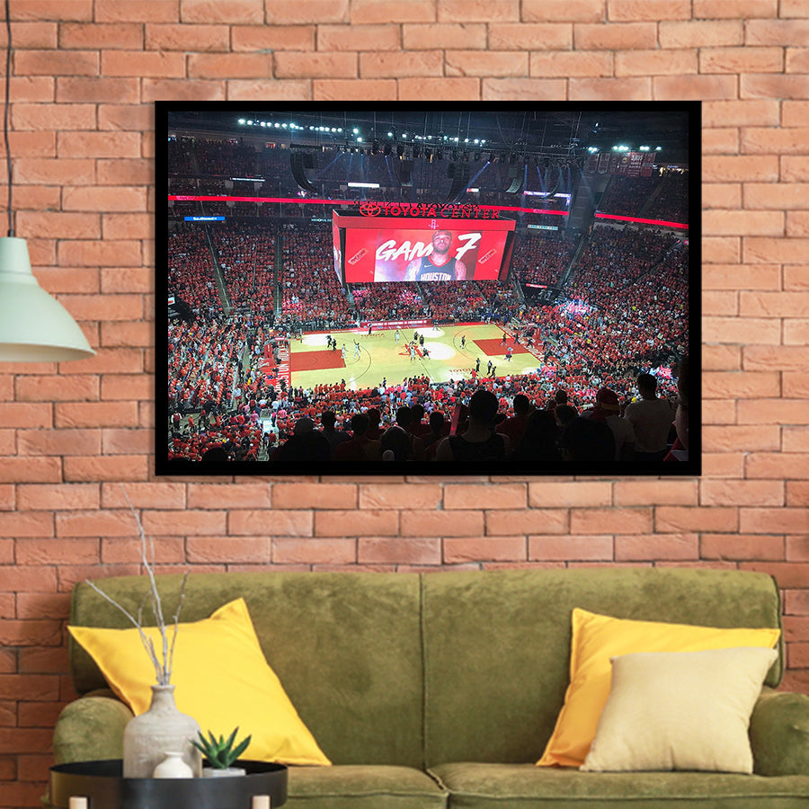 Toyota Center Wall Art Houston Rockets Stadium Art Prints Basketball,Sport Stadium Art Prints, Fan Gift, Wall Decor