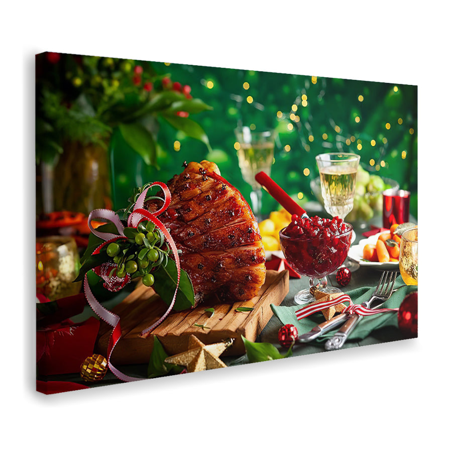 Traditional Christmas Dinner Canvas Wall Art - Canvas Prints, Prints for Sale, Canvas Painting, Canvas On Sale