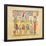 Traditional Handmade Papyrus, Ancient Egypt Canvas Art Framed Art Prints Wall Decor, Framed Picture, Large Art Prints