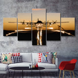 Transport Aircraft War Airplane 5 Piece Canvas Prints Wall Art Decor - Painting Canvas, Multi Panels