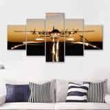 Transport Aircraft War Airplane 5 Piece Canvas Prints Wall Art Decor - Painting Canvas, Multi Panels
