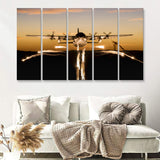 Transport Aircraft War Airplane 5 Piece B Canvas Prints Wall Art Decor - Painting Canvas, Multi Panels