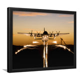 Transport Aircraft War Airplane Framed Art Prints Wall Decor - Painting Art, Framed Picture, Ready to Hang