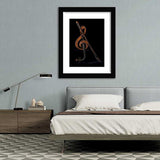 Treble clef violin-Music art, Art print, Frame art, Plexiglass cover