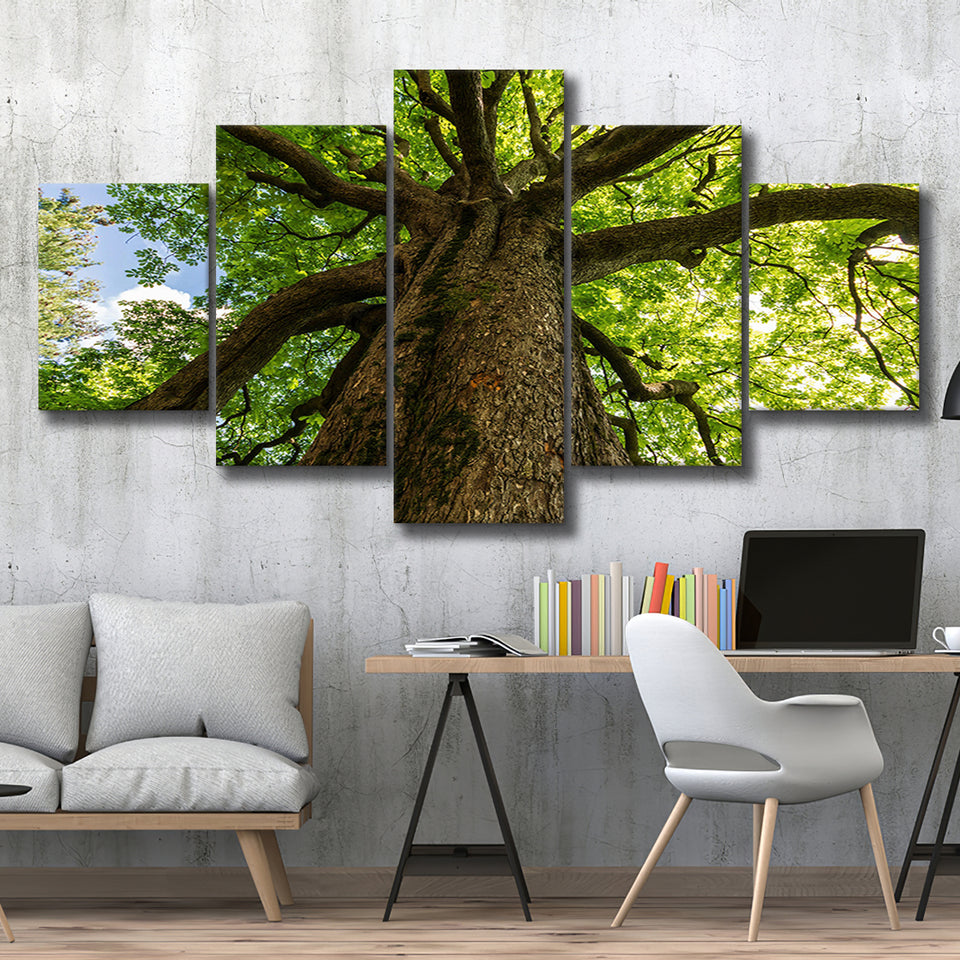 Tree Branch 5 Piece Canvas Prints Wall Art Decor, Multi Panels, Mixed Canvas