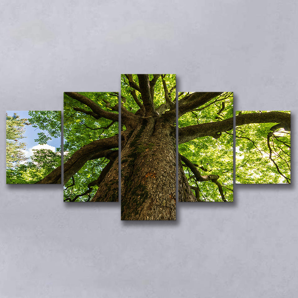 Tree Branch 5 Piece Canvas Prints Wall Art Decor, Multi Panels, Mixed Canvas