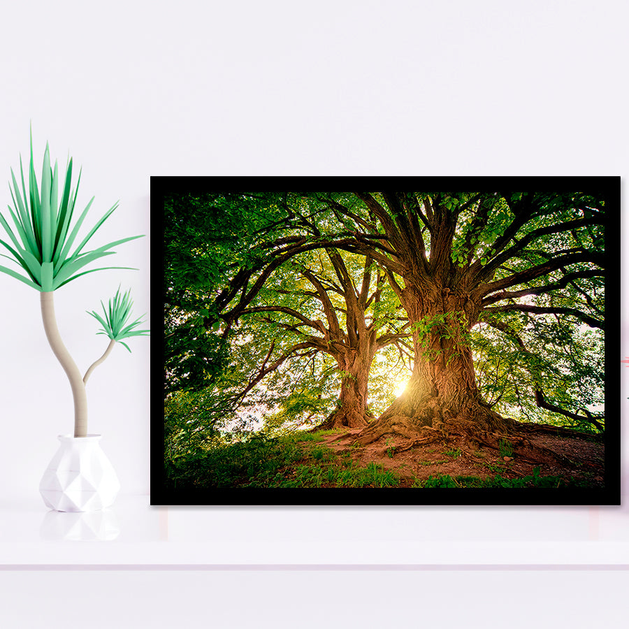 Tree Canvas Forest Nature Framed Art Prints Wall Decor - Painting Art,Framed Picture,For Sale, Ready to hang