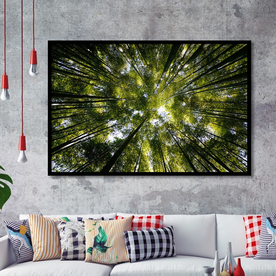 Tree Crowns Framed Art Prints Wall Decor - Painting Prints, Framed Picture, Home Decor