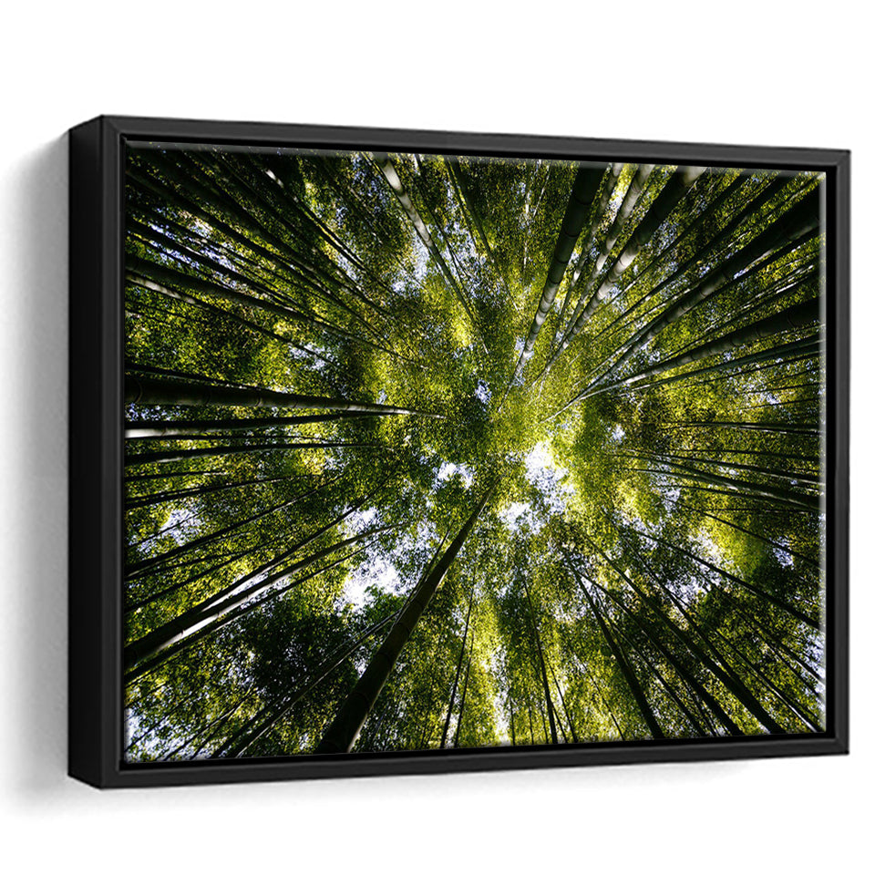 Tree Crowns Framed Canvas Prints Wall Art Decor - Paiting Canvas, Art Prints, Floating Frame