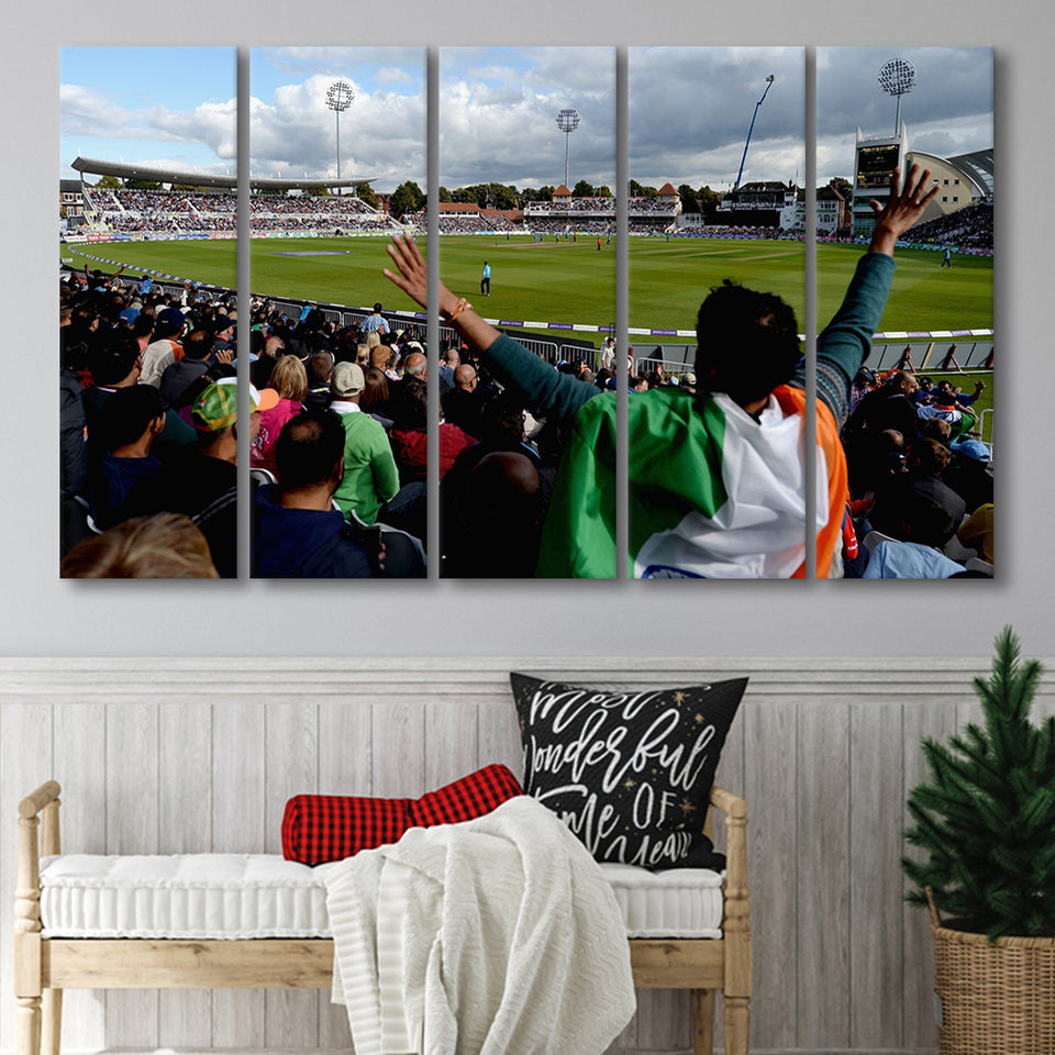 Trent Bridge Cricket Ground, Stadium Canvas, Sport Art, Gift for him, Multi Panels B, Canvas Prints Wall Art Decor