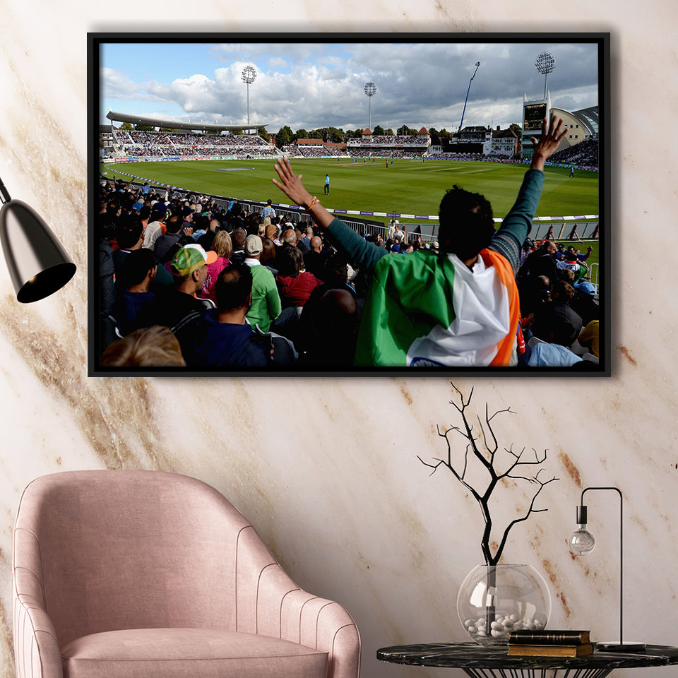 Trent Bridge Cricket Ground, Stadium Canvas, Sport Art, Gift for him, Framed Canvas Prints Wall Art Decor, Framed Picture