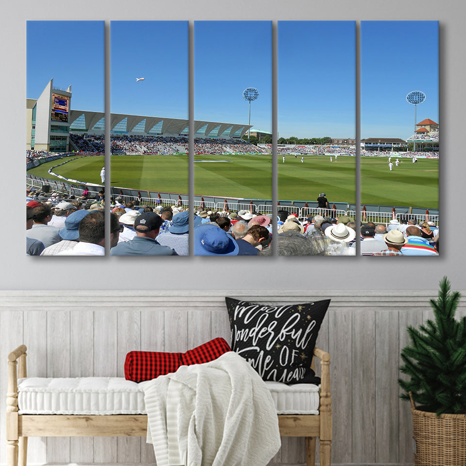 Trent Bridge Cricket Stadium, Stadium Canvas, Sport Art, Gift for him, Multi Panels B, Canvas Prints Wall Art Decor