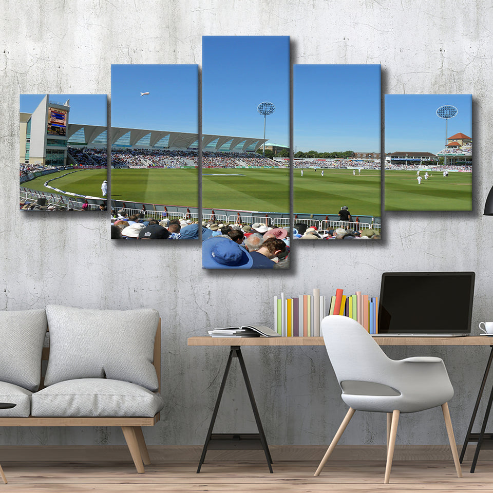 Trent Bridge Cricket Stadium, Stadium Canvas, Sport Art, Large Canvas, Multi Panels, Canvas Prints Wall Art Decor