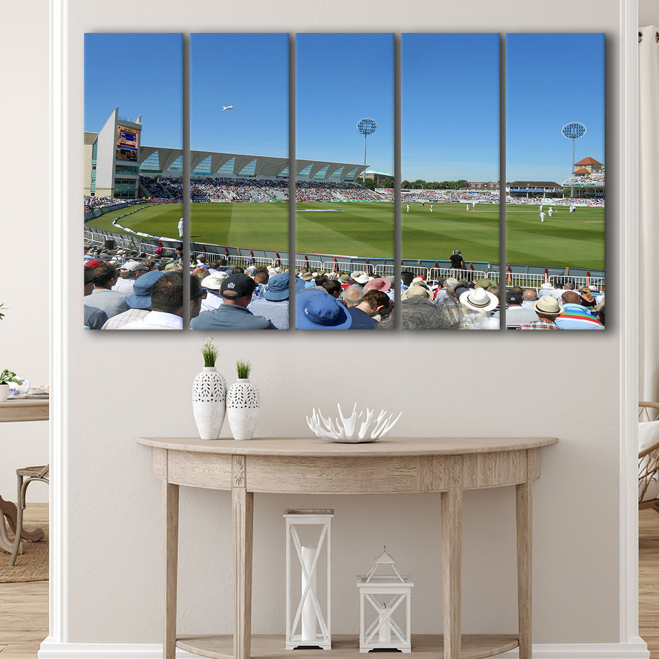 Trent Bridge Cricket Stadium, Stadium Canvas, Sport Art, Gift for him, Multi Panels B, Canvas Prints Wall Art Decor