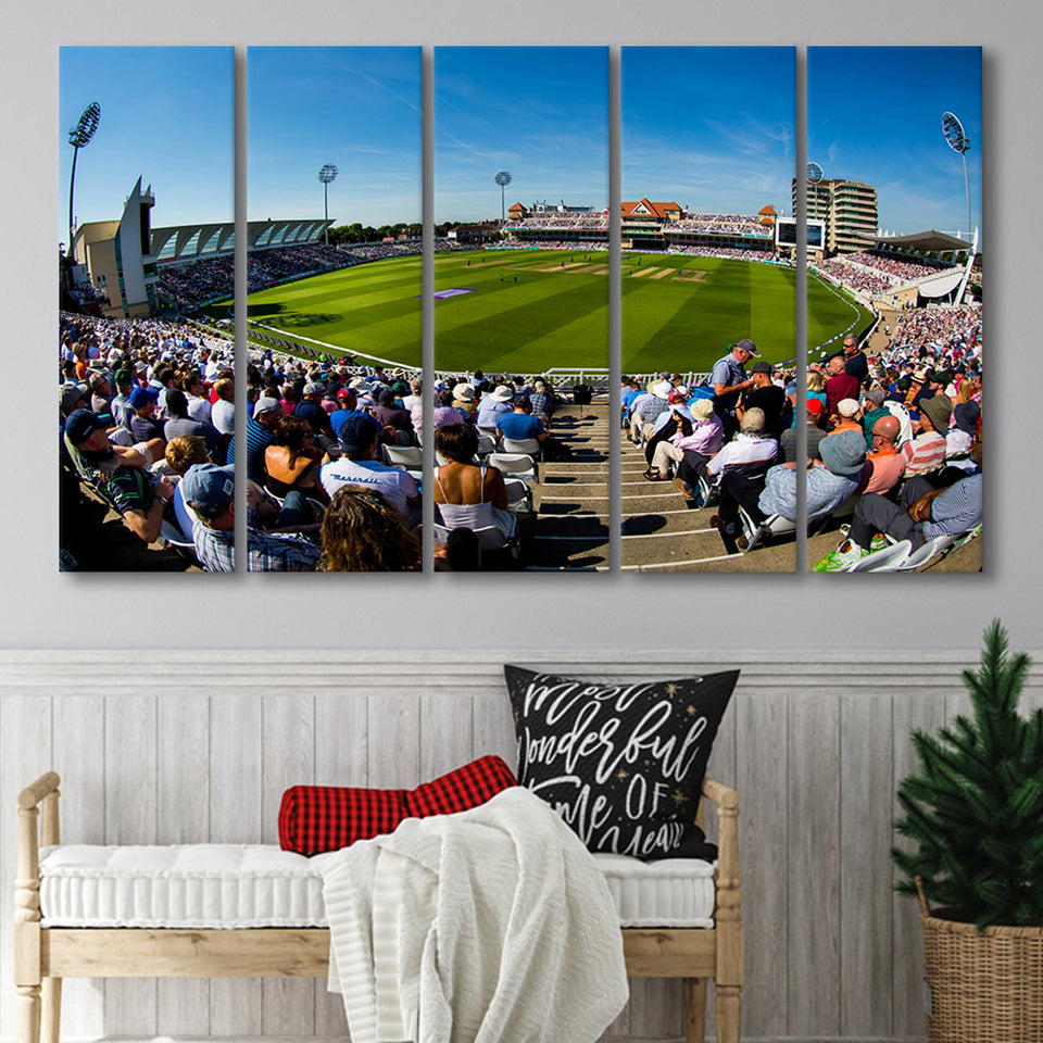 Trent Bridge, Stadium Canvas, Sport Art, Gift for him, Multi Panels B, Canvas Prints Wall Art Decor