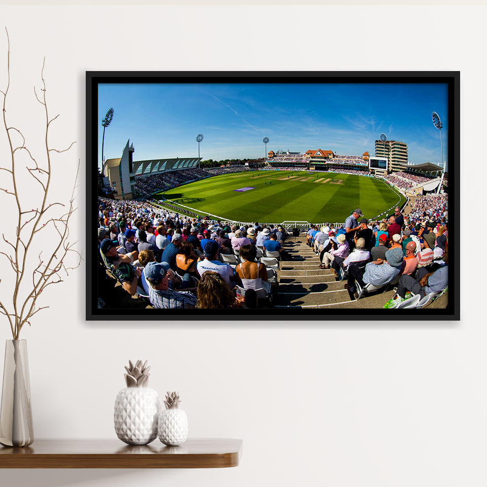 Trent Bridge, Stadium Canvas, Sport Art, Gift for him, Framed Canvas Prints Wall Art Decor, Framed Picture