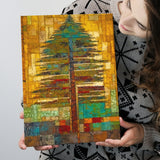 Tribal Trees In Abstract Form   Wall Decor Canvas Prints Wall Art, Home Living Room Decor, Large Canvas