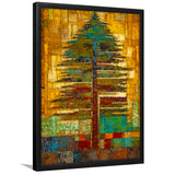 Tribal Trees In Abstract Form   Wall Decor Framed Art Prints Wall Decor, Framed Picture, Large Picture