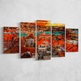 Trogir, Trogir Painting, Trogir Wall Art, Multi Panels, 5 Pieces, Canvas Prints Wall Art Home Decor