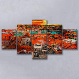 Trogir, Trogir Painting, Trogir Wall Art, Multi Panels, 5 Pieces, Canvas Prints Wall Art Home Decor