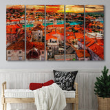 Trogir, Trogir Painting, Trogir Wall Art, Multi Panels, 5 Pieces B, Canvas Prints Wall Art Home Decor,X Large Canvas