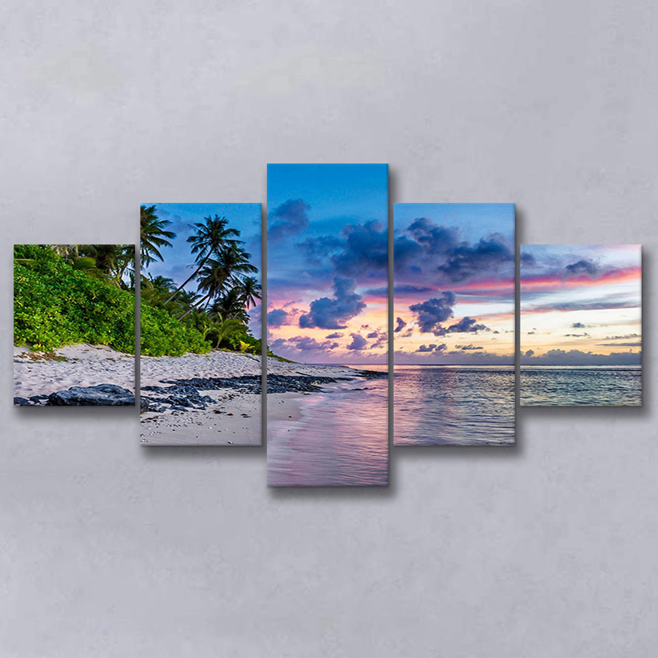 Tropical Beach, Tropical Wall Decor Multi Panels,Canvas Prints Wall Art Home Decor