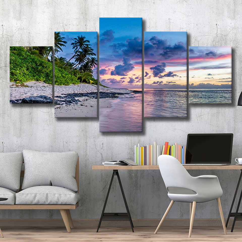 Tropical Beach, Tropical Wall Decor Multi Panels,Canvas Prints Wall Art Home Decor