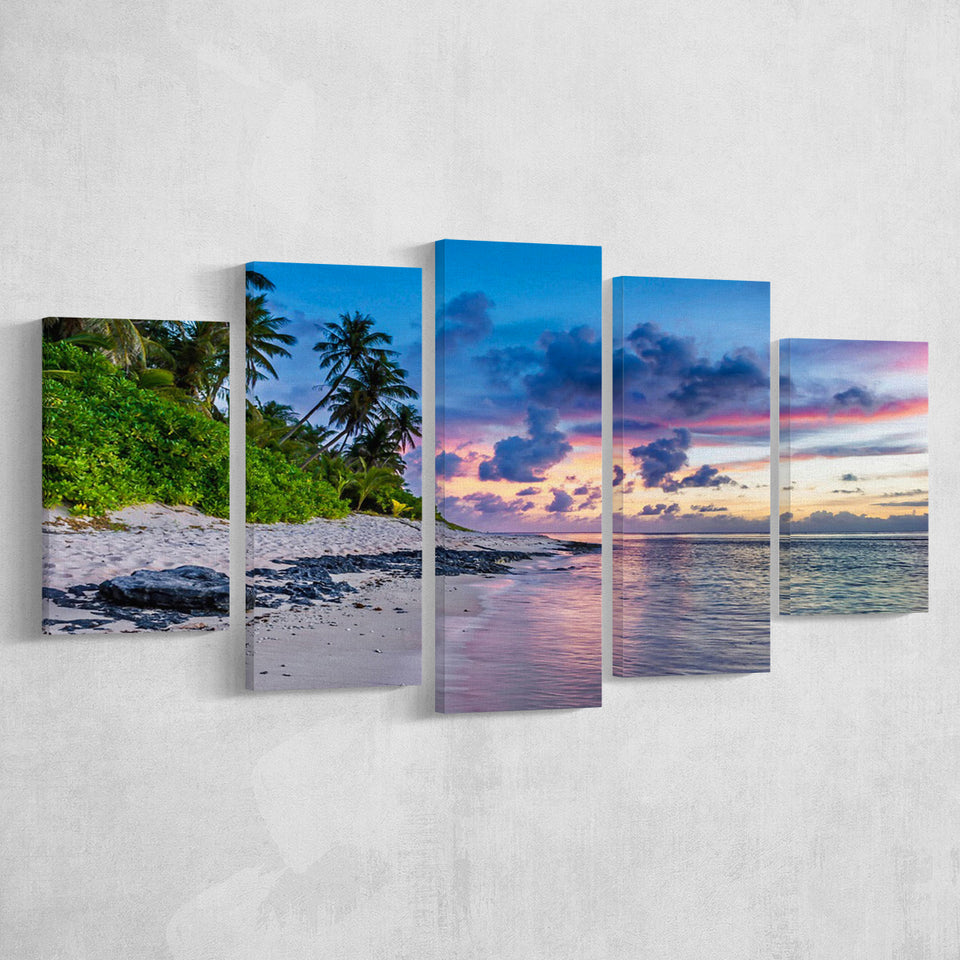 Tropical Beach, Tropical Wall Decor Multi Panels,Canvas Prints Wall Art Home Decor
