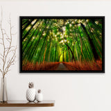 Tropical Tree Framed Canvas Prints Wall Art Decor, Framed Picture, Floating Frame