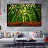 Tropical Tree Framed Canvas Prints Wall Art Decor, Framed Picture, Floating Frame