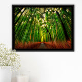 Tropical Tree Framed Canvas Prints Wall Art Decor, Framed Picture, Floating Frame