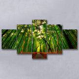 Tropical Tree 5 Piece Canvas Prints Wall Art Decor, Multi Panels, Mixed Canvas