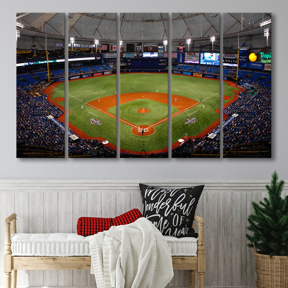 Tropicana Field, Stadium Canvas, Sport Art, Gift for him, Multi Panels B, Canvas Prints Wall Art Decor