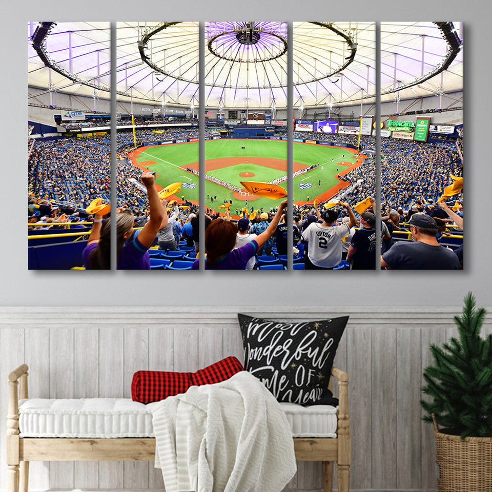 Tropicana Field Stadium, Stadium Canvas, Sport Art, Gift for him, Multi Panels B, Canvas Prints Wall Art Decor