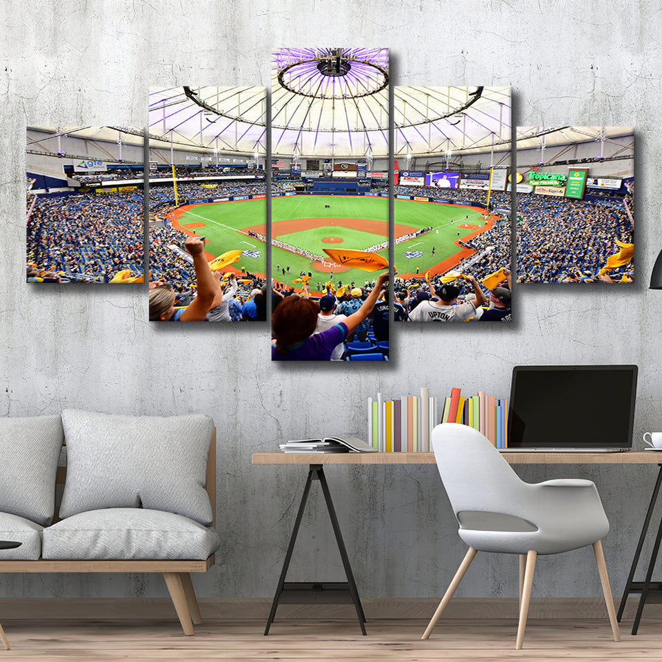 Tropicana Field Stadium, Stadium Canvas, Sport Art, Large Canvas, Multi Panels, Canvas Prints Wall Art Decor