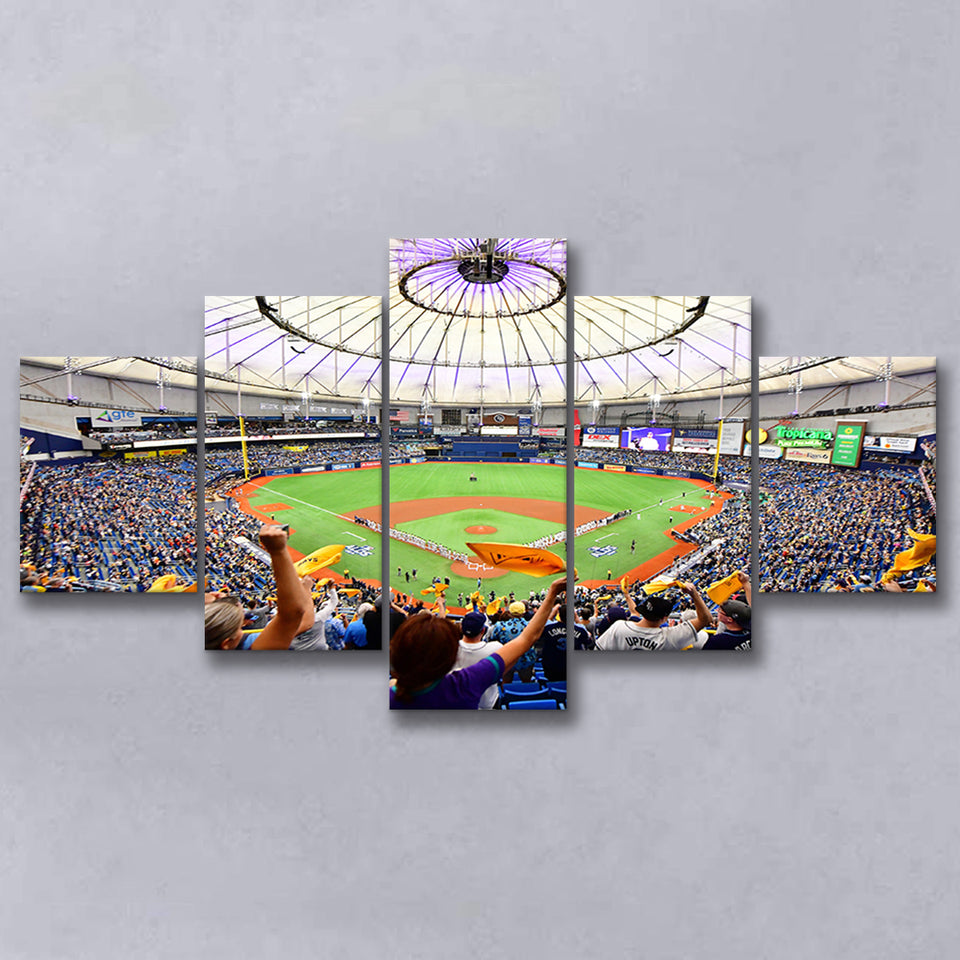 Tropicana Field Stadium, Stadium Canvas, Sport Art, Large Canvas, Multi Panels, Canvas Prints Wall Art Decor