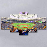 Tropicana Field Stadium, Stadium Canvas, Sport Art, Large Canvas, Multi Panels, Canvas Prints Wall Art Decor