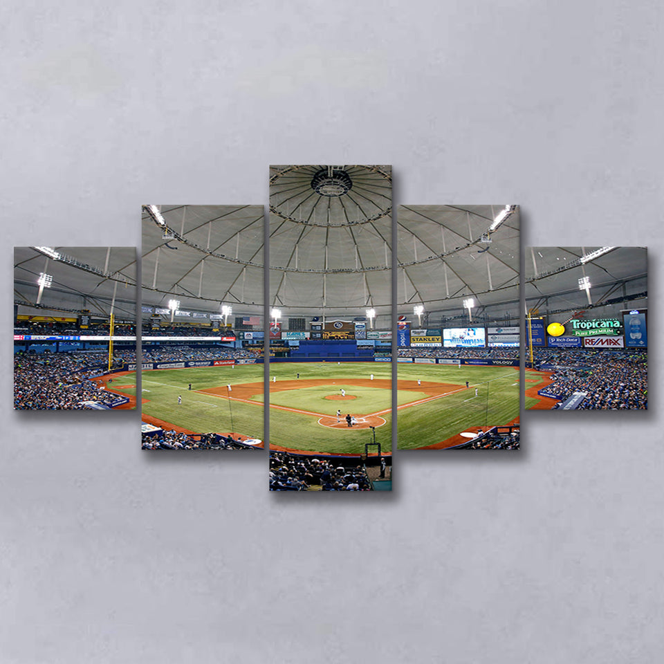 Tropicana Field in Florida, Stadium Canvas, Sport Art, Large Canvas, Multi Panels, Canvas Prints Wall Art Decor