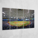 Tropicana Field in Florida, Stadium Canvas, Sport Art, Gift for him, Multi Panels B, Canvas Prints Wall Art Decor