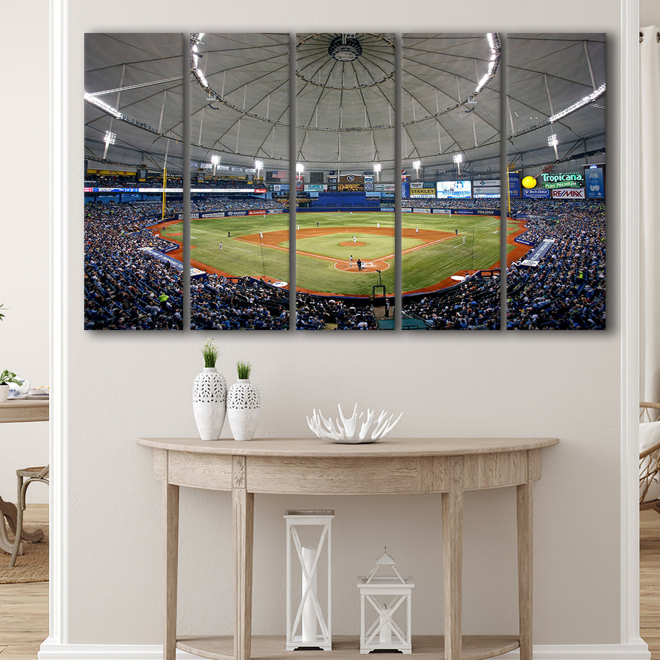 Tropicana Field in Florida, Stadium Canvas, Sport Art, Gift for him, Multi Panels B, Canvas Prints Wall Art Decor