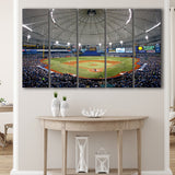 Tropicana Field in Florida, Stadium Canvas, Sport Art, Gift for him, Multi Panels B, Canvas Prints Wall Art Decor